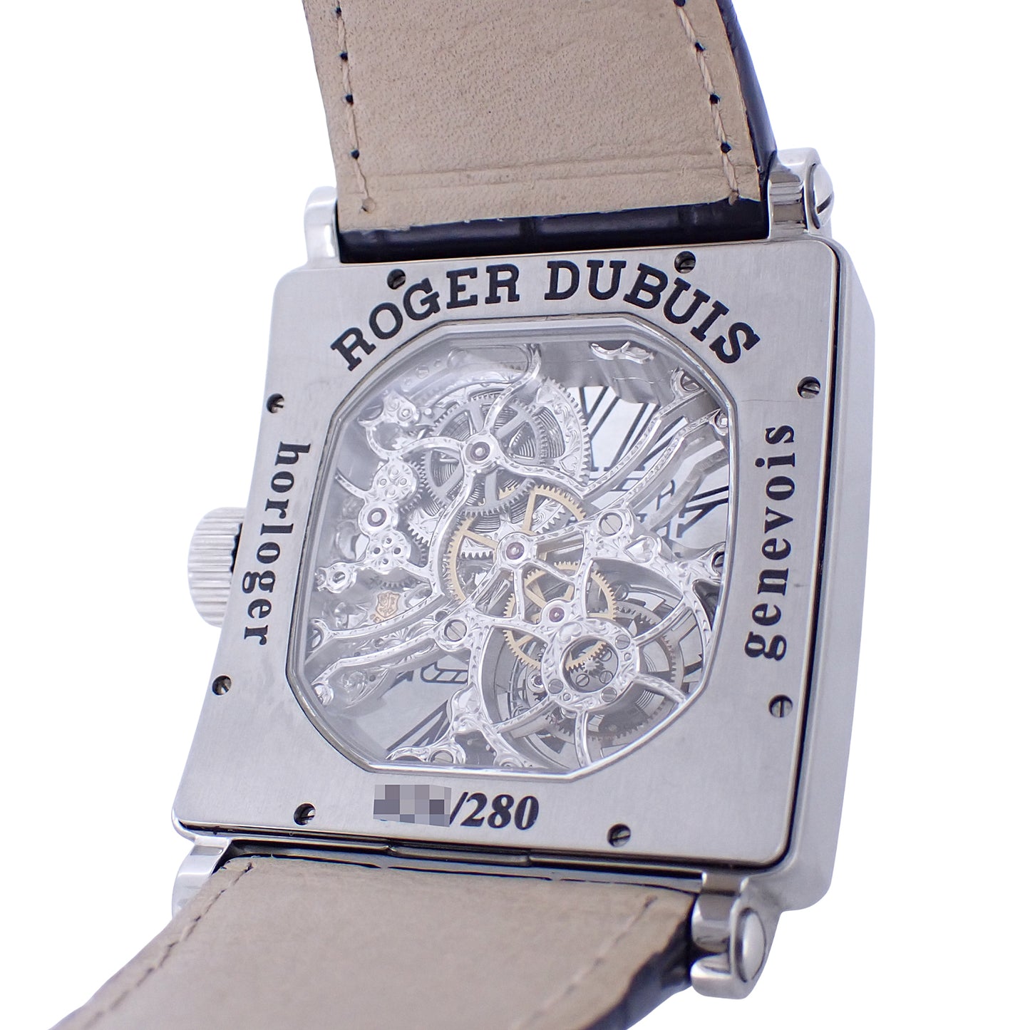 ROGER DUBUIS ロジェデュブイ ゴールデンスクエア トゥールビヨン G40 スケルトン メンズ 腕時計
