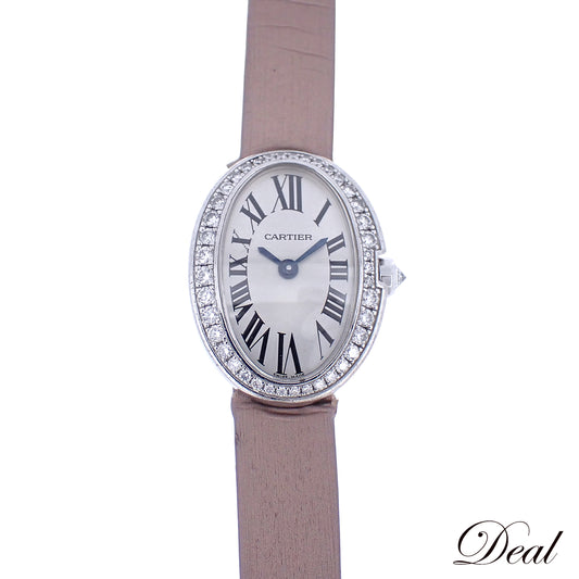 K18WG ベゼルダイヤ Cartier カルティエ ミニベニュワール WB520027 レディース 腕時計