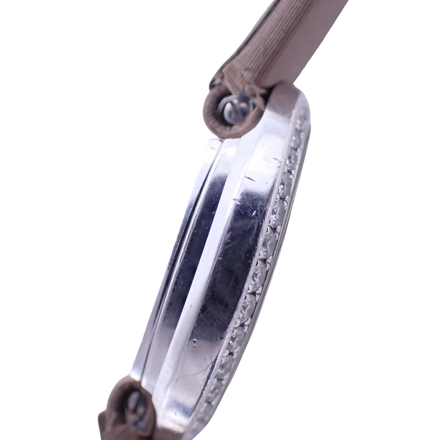 K18WG ベゼルダイヤ Cartier カルティエ ミニベニュワール WB520027 レディース 腕時計