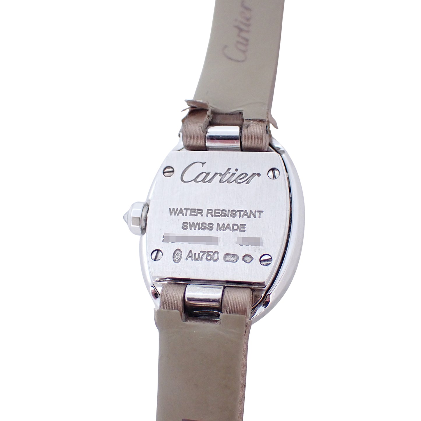 K18WG ベゼルダイヤ Cartier カルティエ ミニベニュワール WB520027 レディース 腕時計