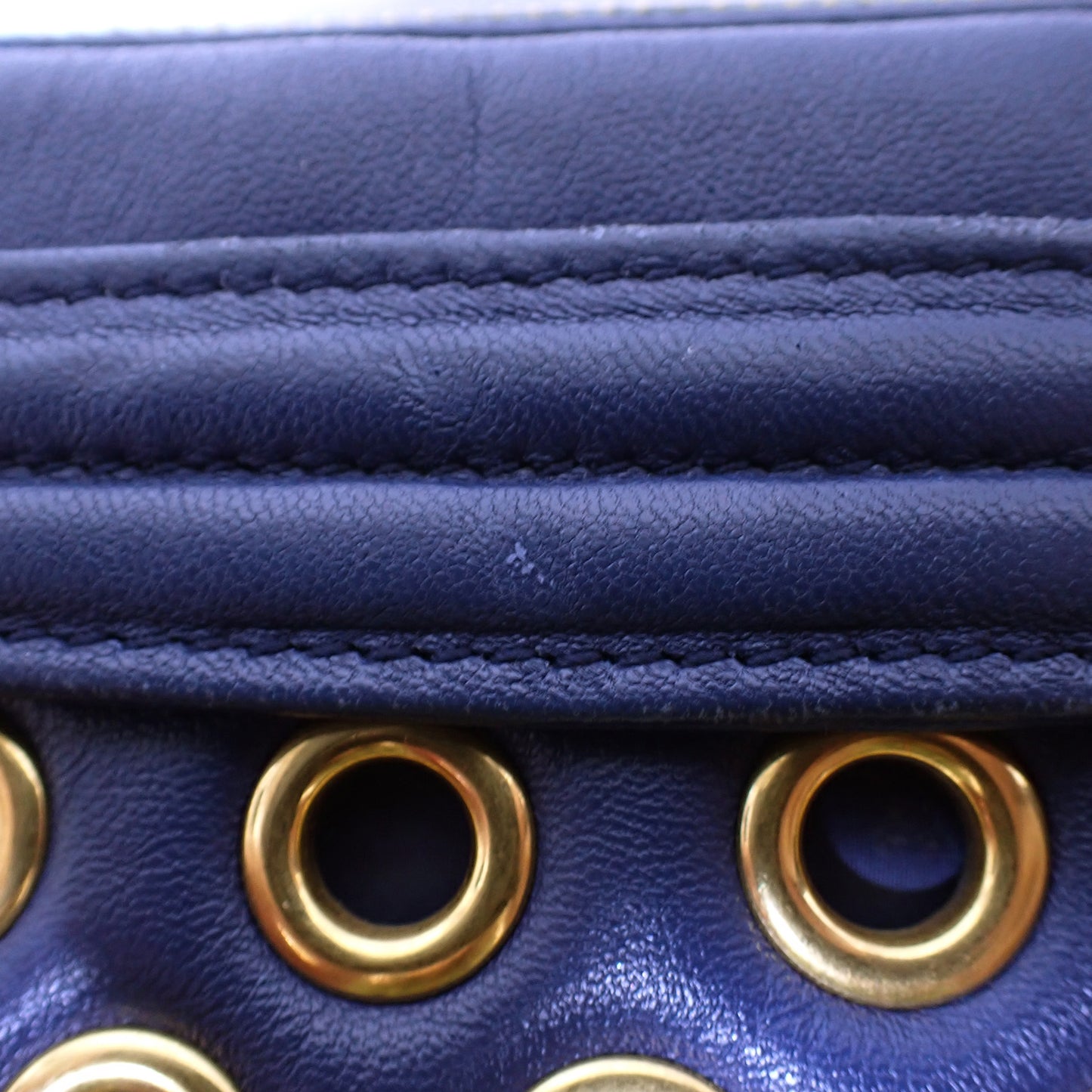 miumiu ミュウミュウ ウォレット 2way ネイビー ネイビー レディース ショルダーバッグ