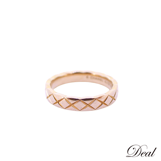 CHANEL シャネル ココクラッシュ ミニ K18PG 11号 #51 J11785 ゴールド レディース リング 指輪