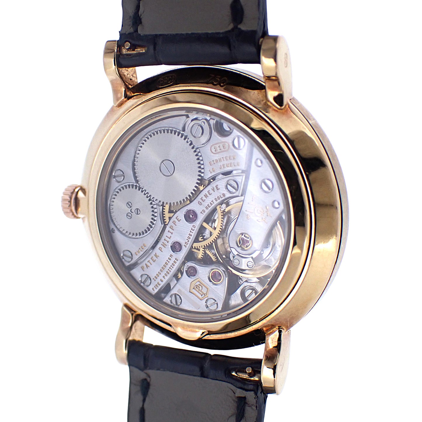 K18PG ベゼルダイヤ PATEK PHILIPPE パテックフィリップ カラトラバ 7120R ボーイズ レディース 腕時計