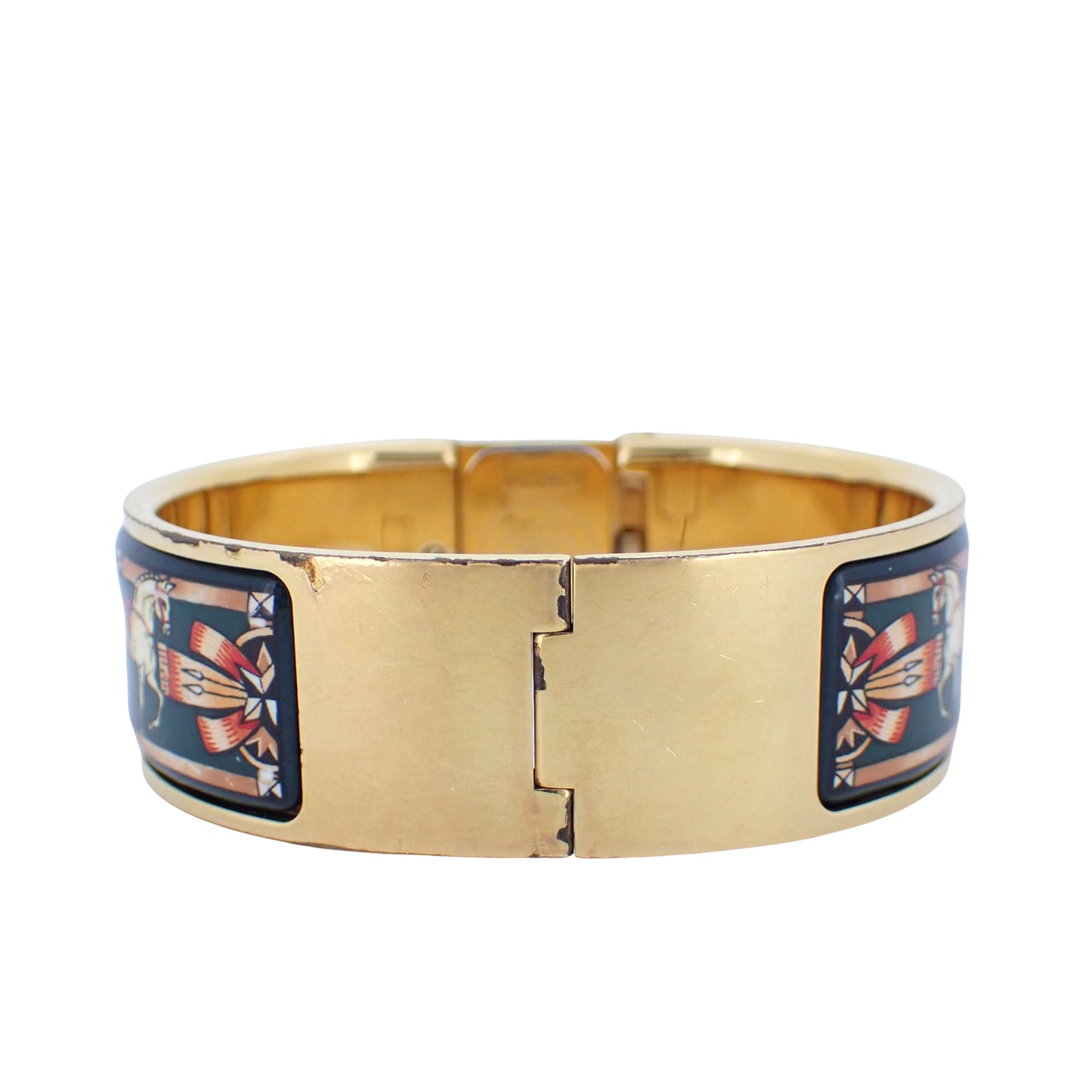 HERMES エルメス ロケ バングル ウォッチ LO1.201 七宝焼き レディース 腕時計