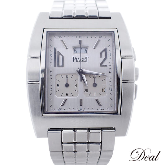 美品 PIAGET ピアジェ アップストリーム クロノ G0A26008 メンズ 腕時計