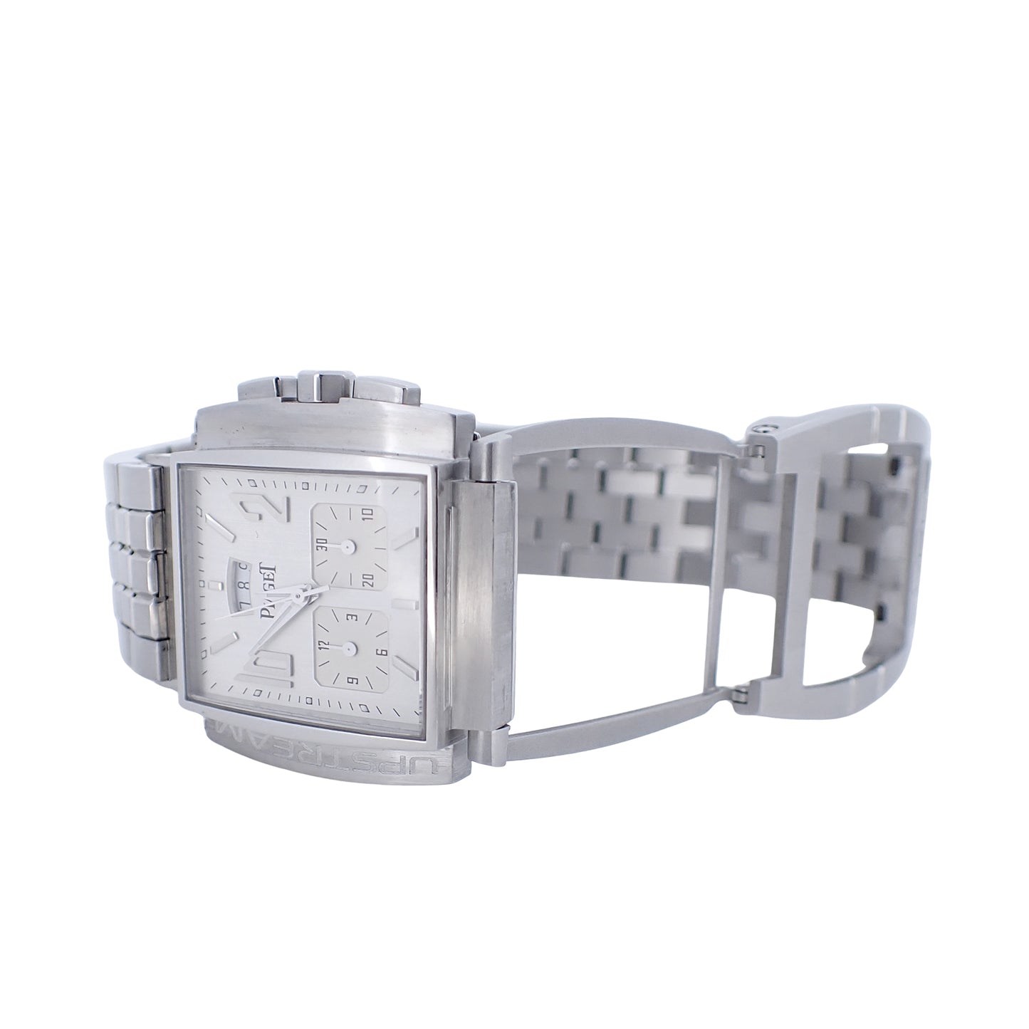 美品 PIAGET ピアジェ アップストリーム クロノ G0A26008 メンズ 腕時計