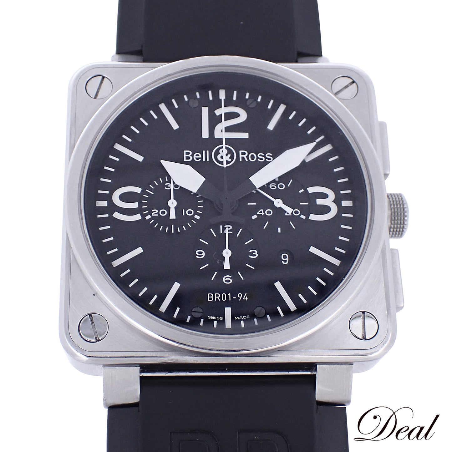 Bell＆Ross ベル＆ロス BR01-94 アヴィエイション クロノグラフ BR01-94-S メンズ 腕時計