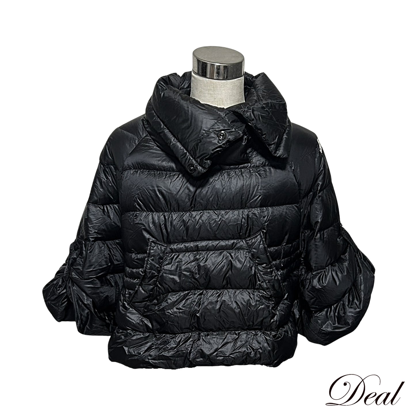 MONCLER モンクレール ダウンジャケット ケープ ブラック レディース ポンチョ