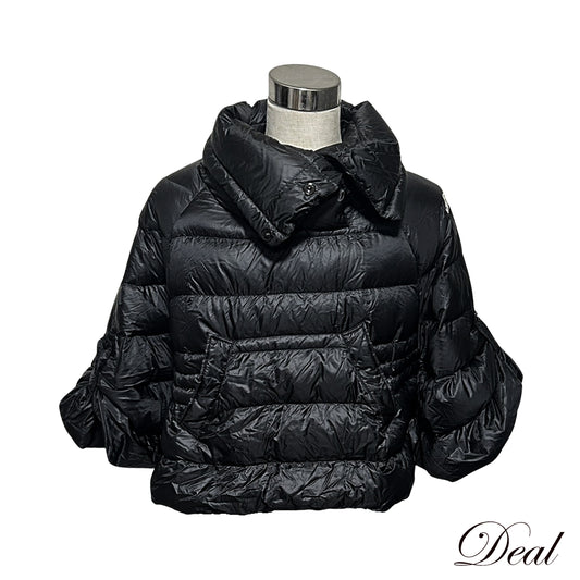 MONCLER モンクレール ダウンジャケット ケープ ブラック レディース ポンチョ