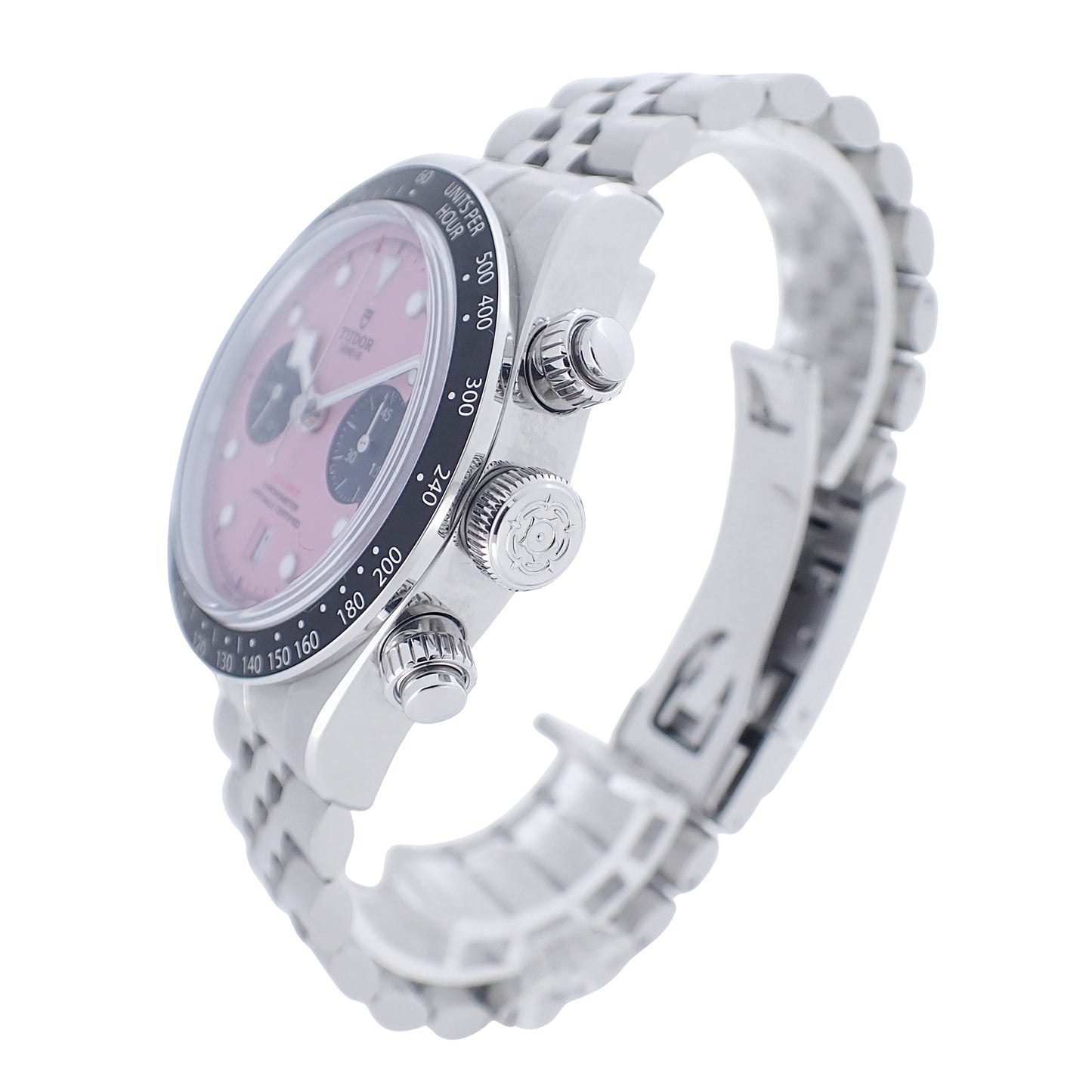 未使用 展示品 TUDOR チューダー ブラックベイ クロノ ピンク×ブラック 79360N メンズ 腕時計