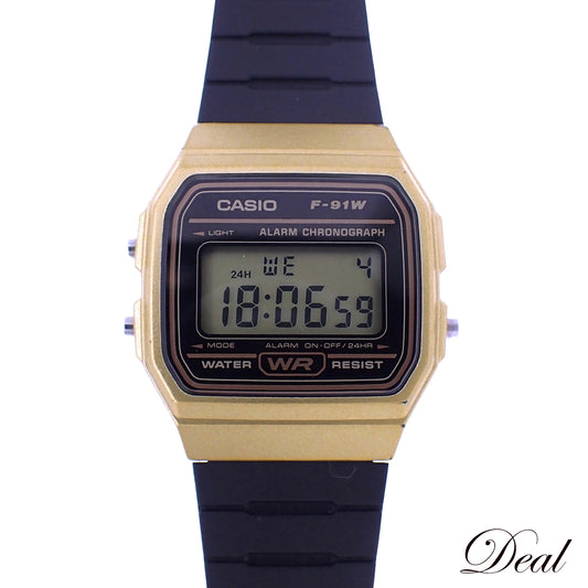 CASIO カシオ スタンダード ゴールド F-91W チープカシオ メンズ 腕時計