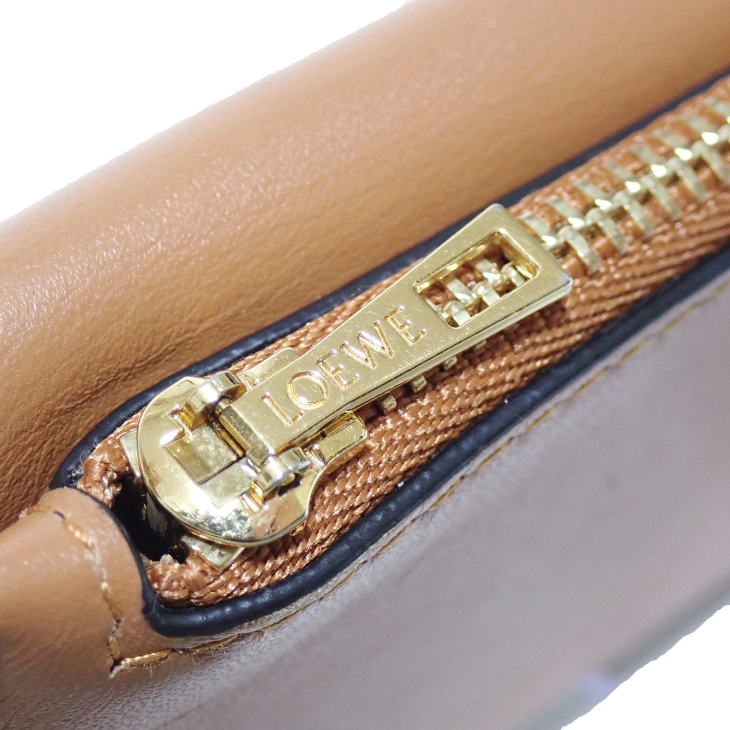 LOEWE ロエベ ゲート バイカラー ミニウォレット キーリング付 ブルー レディース コインケース