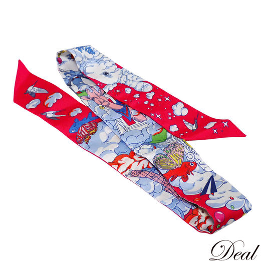 未使用 保管品 HERMES エルメス ツイリー 私の雲 Sur Mon Nuage H063900S08 ピンク レディース スカーフ