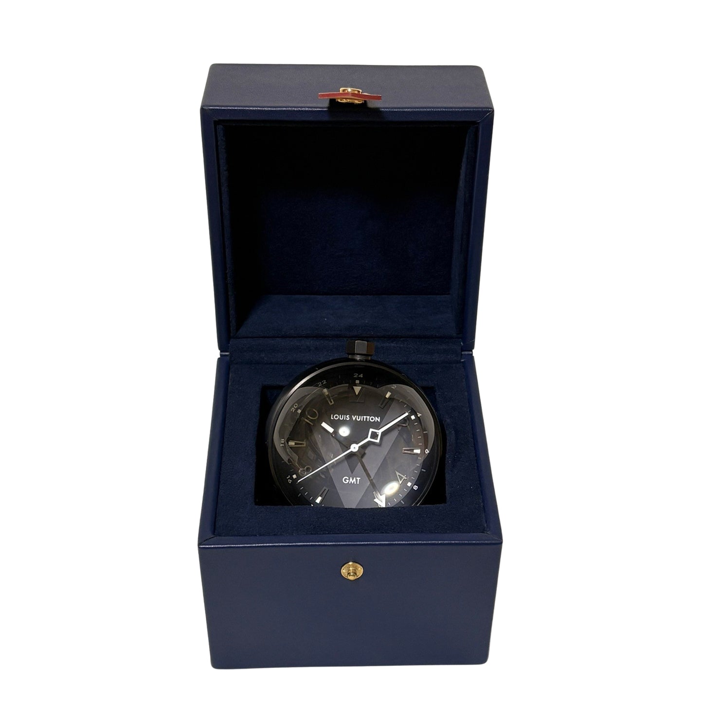 LOUIS VUITTON ルイ・ヴィトン タンブール テーブルクロック GMT Q1Q000 メンズ 置時計
LV