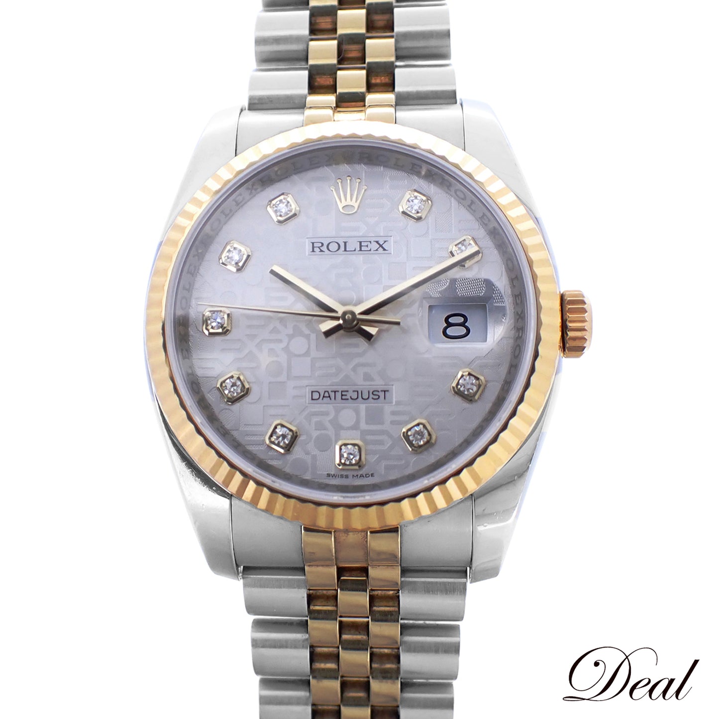 ROLEX ロレックス デイトジャスト 10PD シルバーコンピュータ 116233G SS/YG メンズ 腕時計