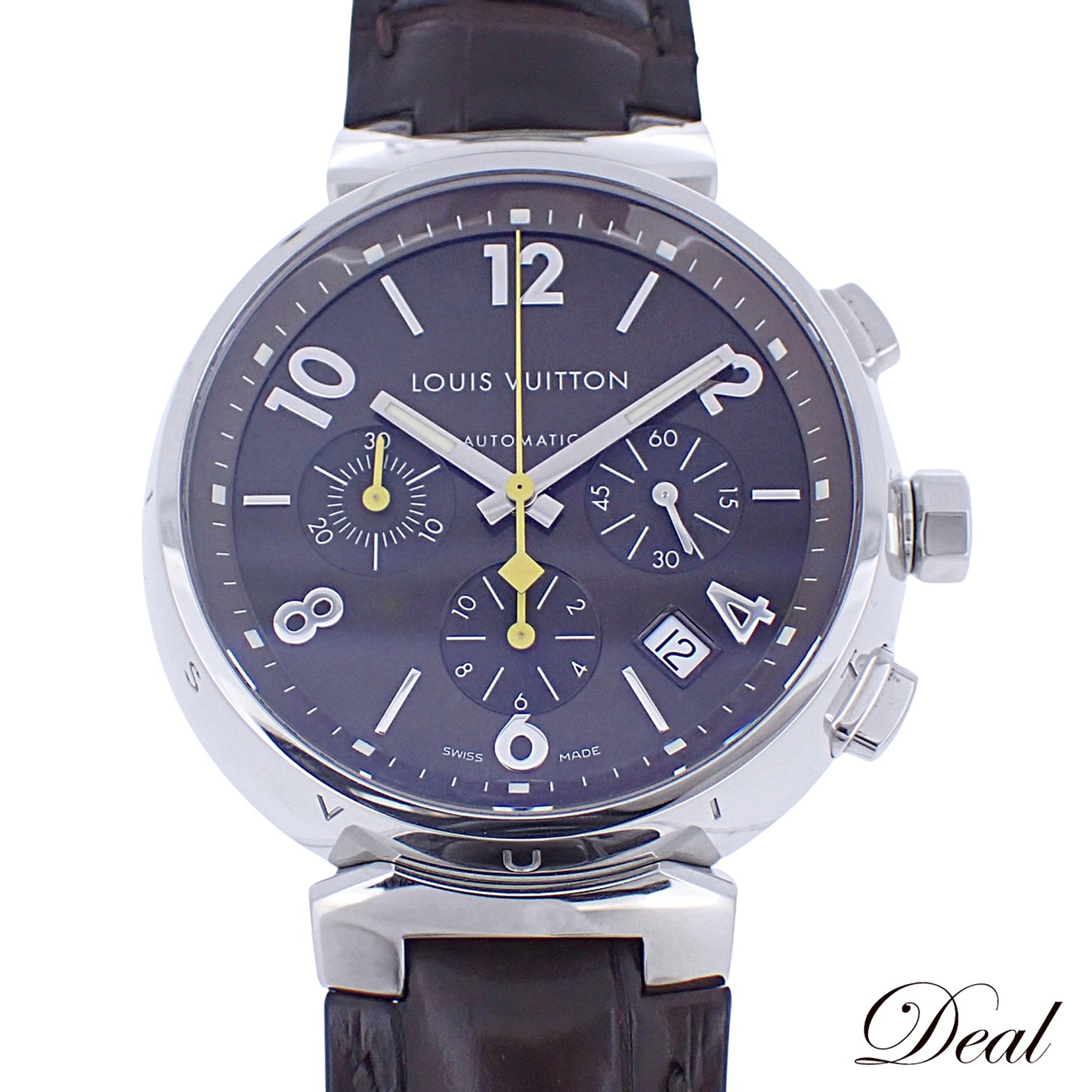 LOUIS VUITTON ルイ・ヴィトン タンブール クロノ Q1121 メンズ 腕時計
LV