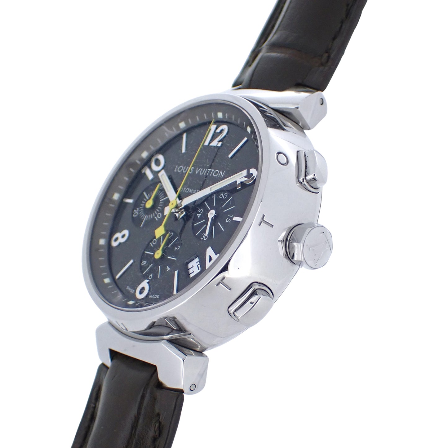 LOUIS VUITTON ルイ・ヴィトン タンブール クロノ Q1121 メンズ 腕時計
LV