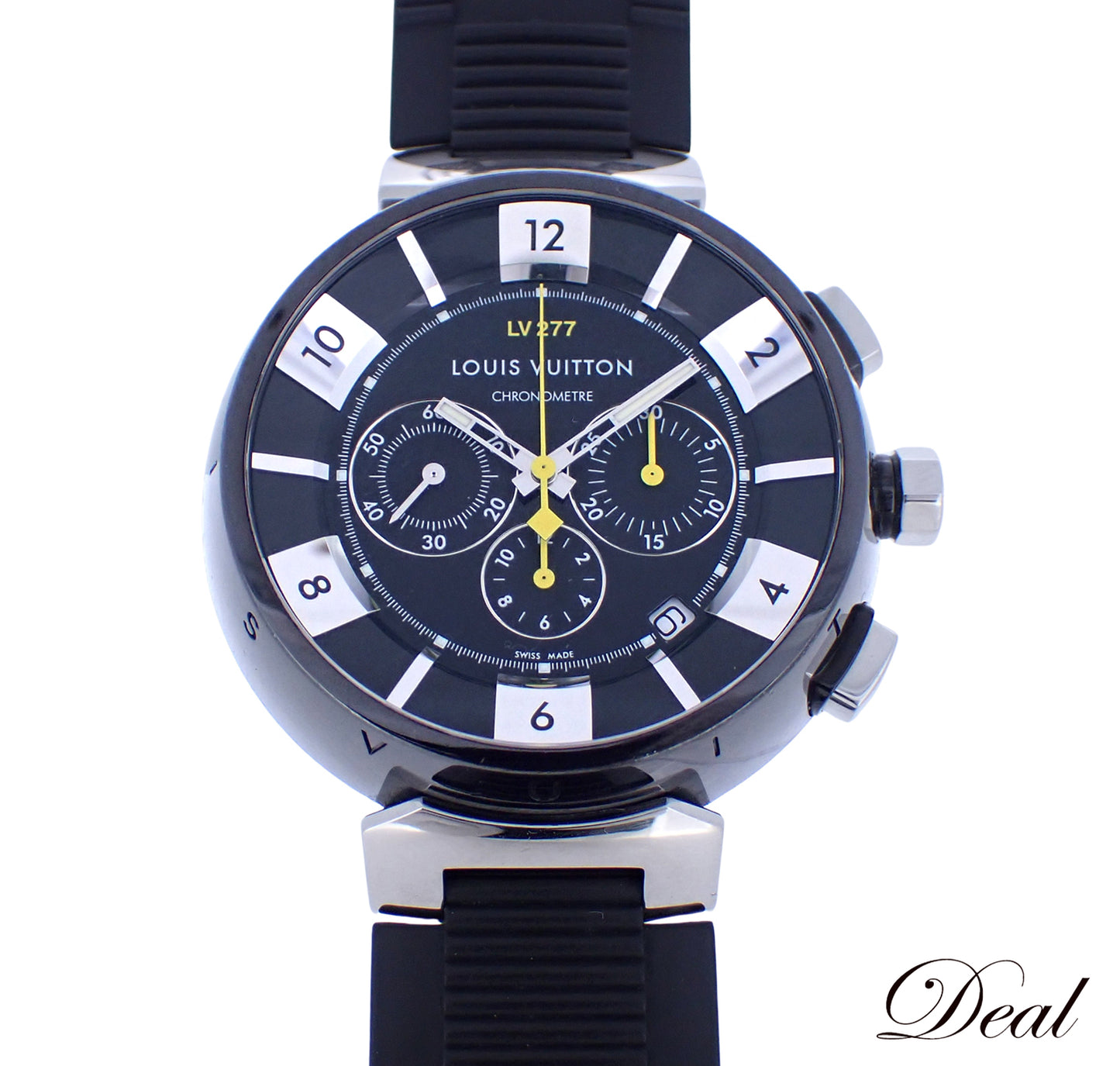 LOUIS VUITTON ルイ・ヴィトン タンブール インブラック クロノグラフ LV277 Q114K メンズ 腕時計
LV