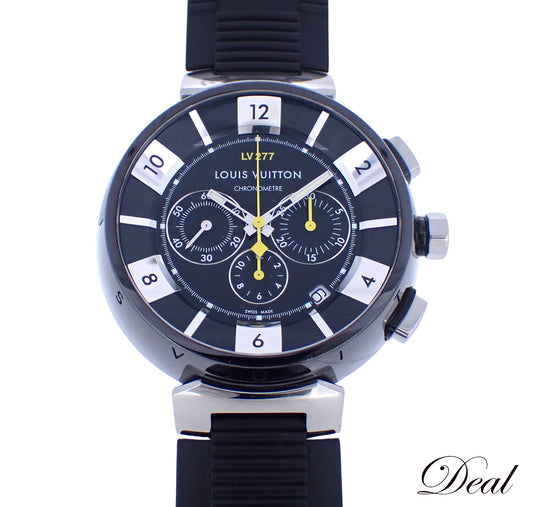 LOUIS VUITTON ルイ・ヴィトン タンブール インブラック クロノグラフ LV277 Q114K メンズ 腕時計
LV