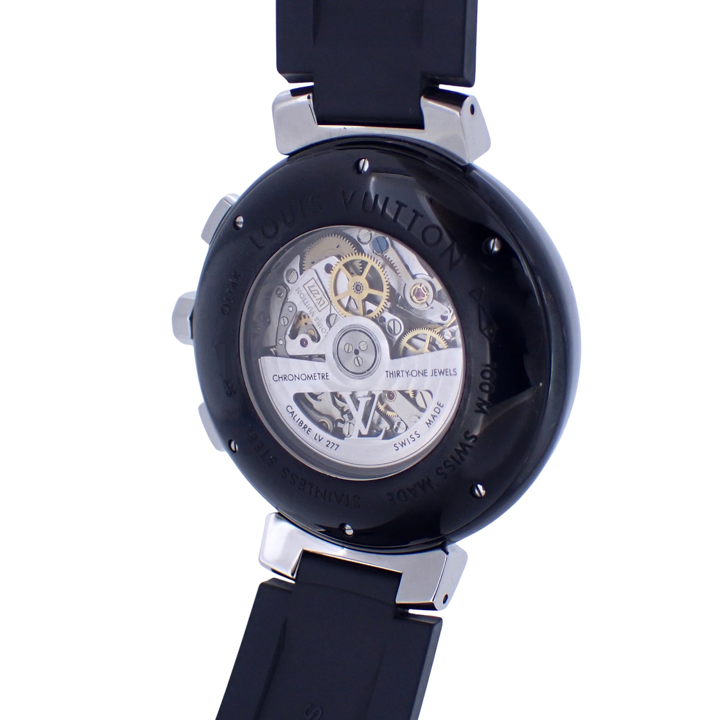 LOUIS VUITTON ルイ・ヴィトン タンブール インブラック クロノグラフ LV277 Q114K メンズ 腕時計
LV