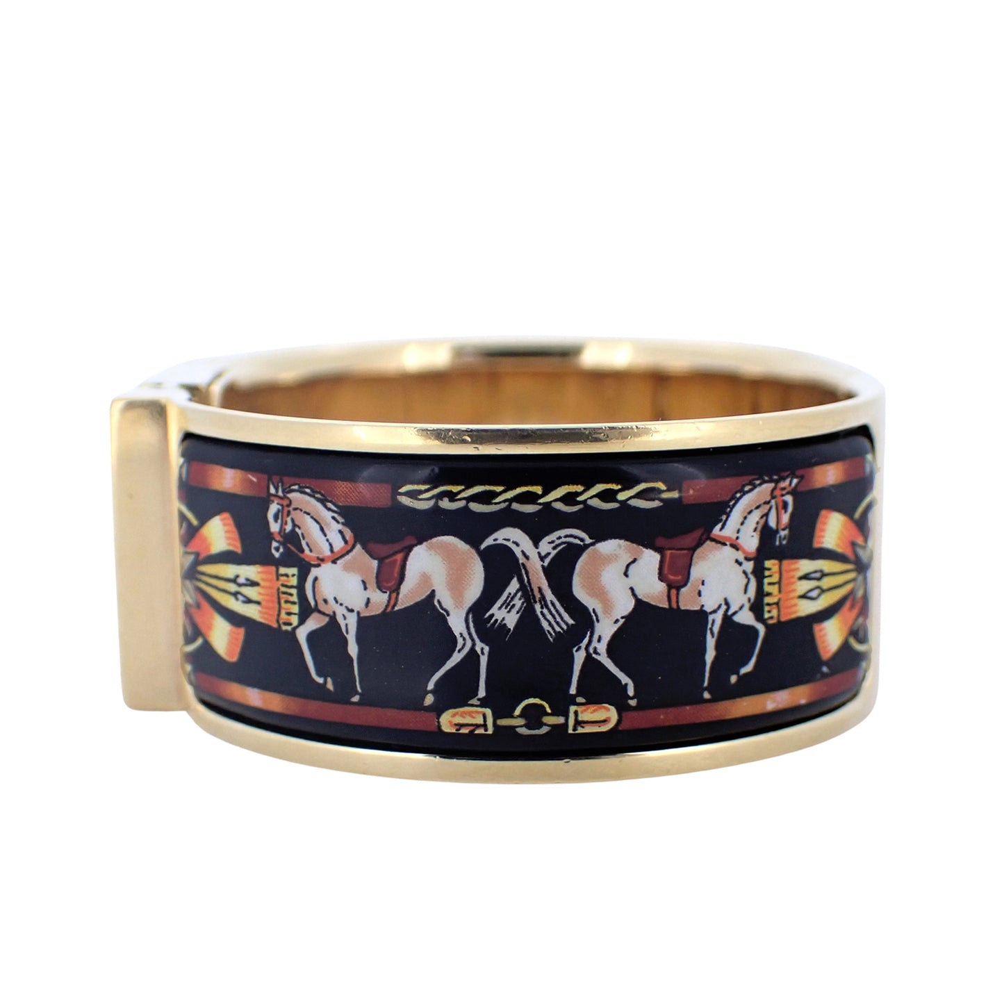 HERMES エルメス ロケ バングル ウォッチ LO1.201 七宝焼き レディース 腕時計