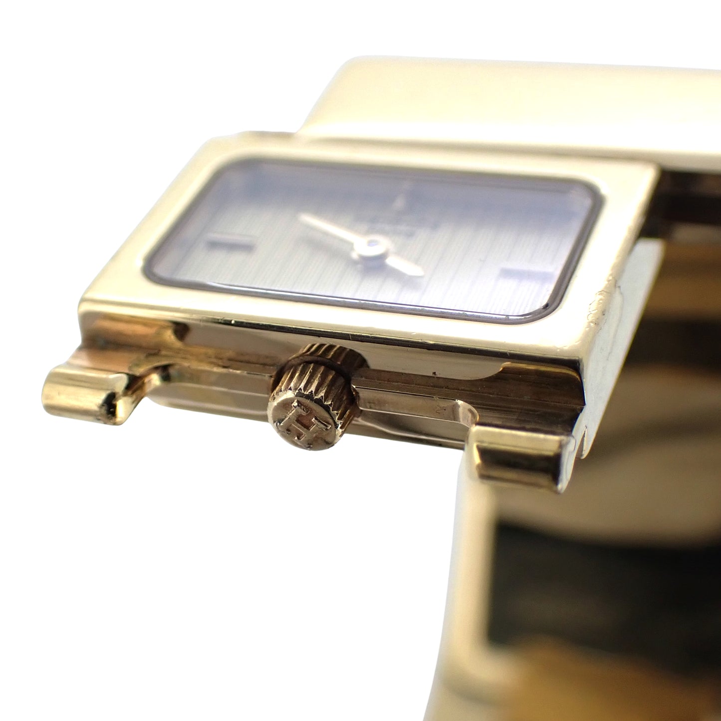 HERMES エルメス ロケ バングル ウォッチ LO1.201 七宝焼き レディース 腕時計