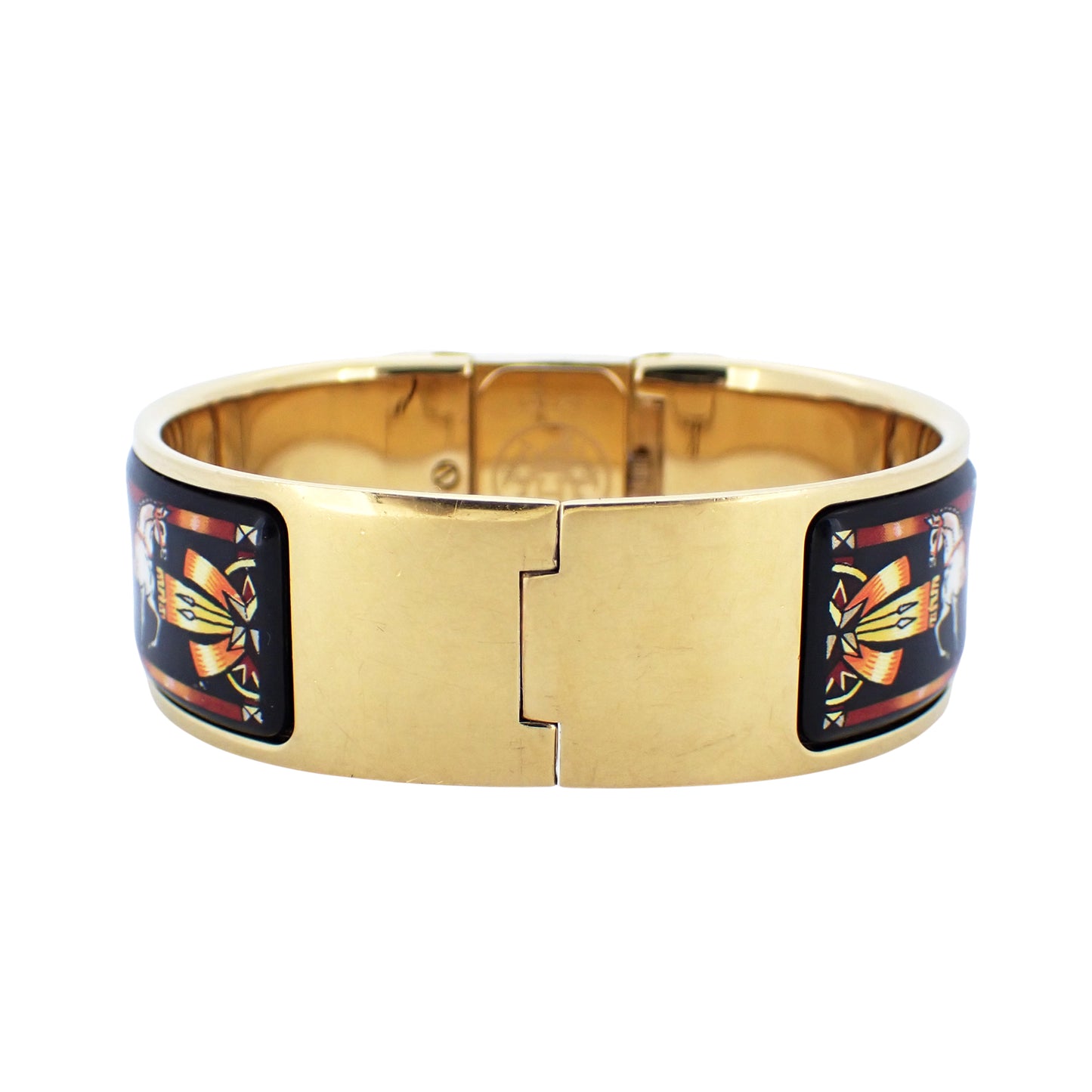 HERMES エルメス ロケ バングル ウォッチ LO1.201 七宝焼き レディース 腕時計