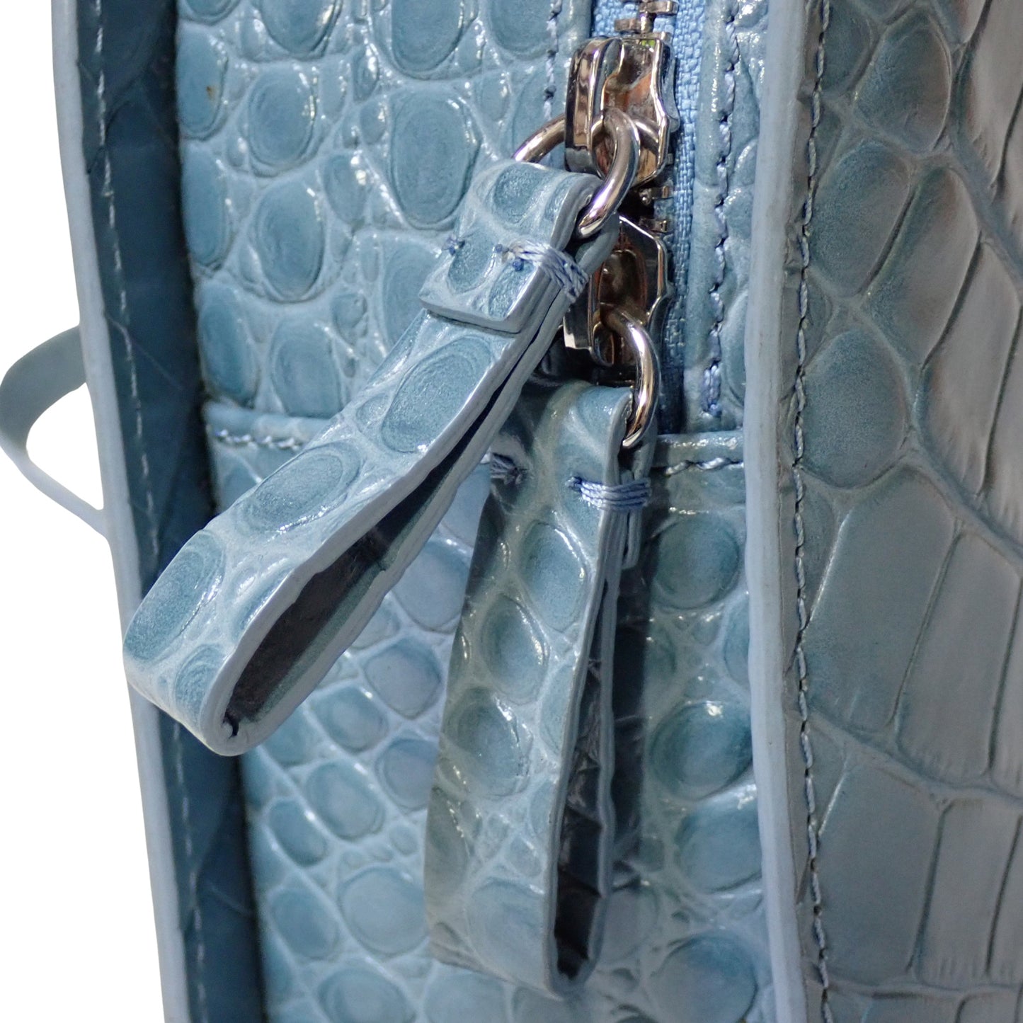 Vivienne Westwood ヴィヴィアンウエストウッド ハート LOUISE HEART CROSSBODY 型押し ブルー レディース ショルダーバッグ