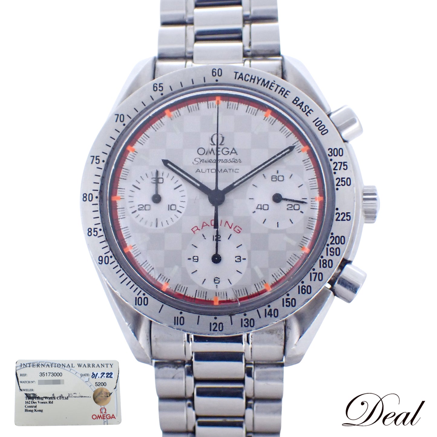 4000本限定 OMEGA オメガ スピードマスター シューマッハ レーシング 3517.30 メンズ 腕時計