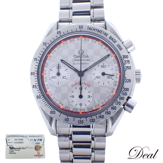 4000本限定 OMEGA オメガ スピードマスター シューマッハ レーシング 3517.30 メンズ 腕時計