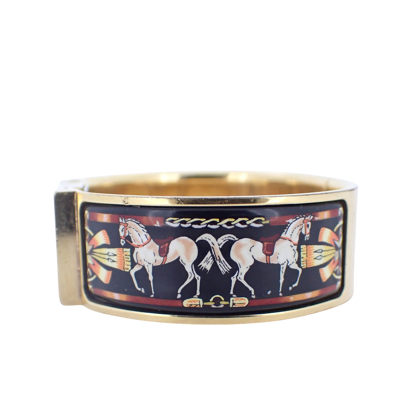 HERMES エルメス ロケ バングル ウォッチ LO1.201 七宝焼き レディース 腕時計