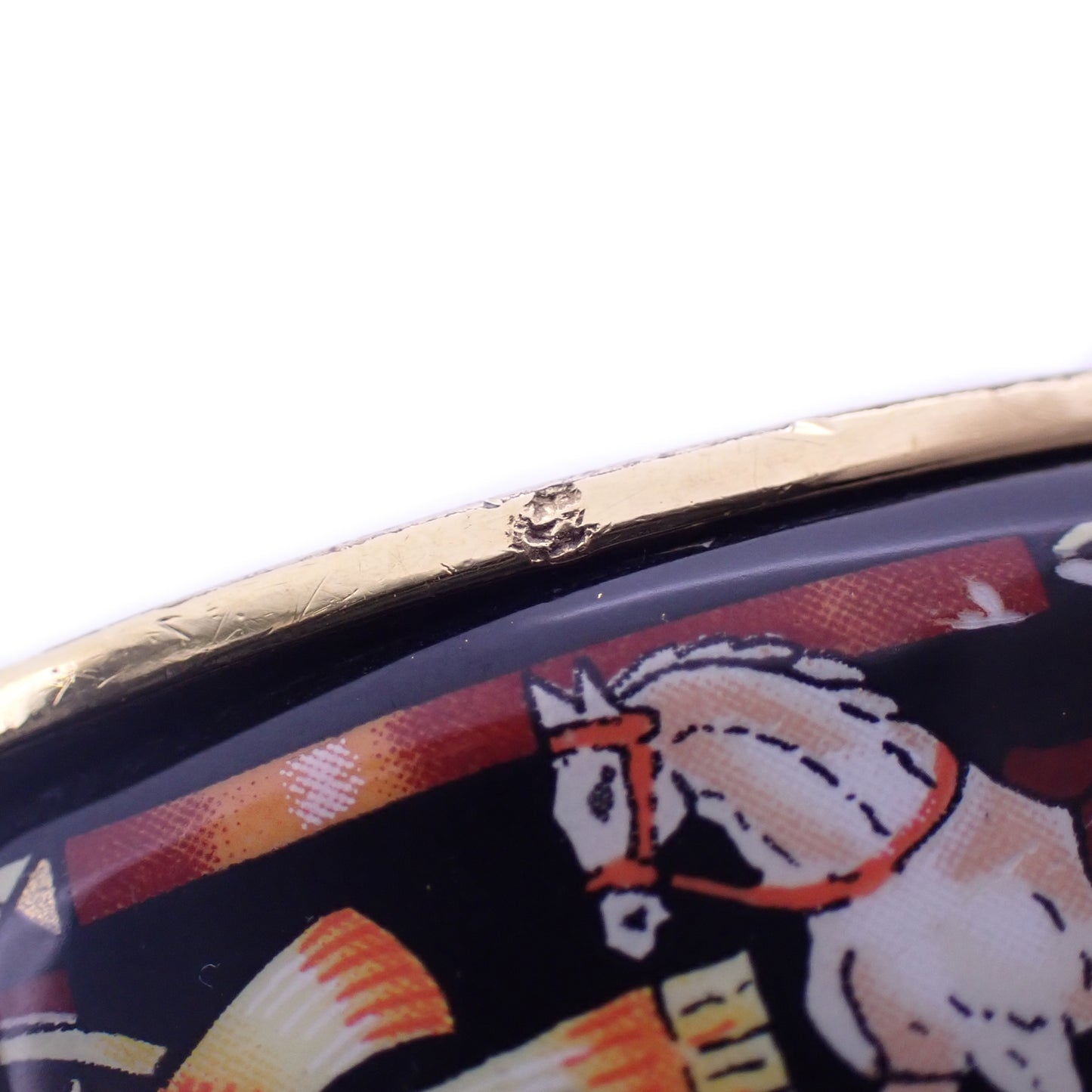 HERMES エルメス ロケ バングル ウォッチ LO1.201 七宝焼き レディース 腕時計