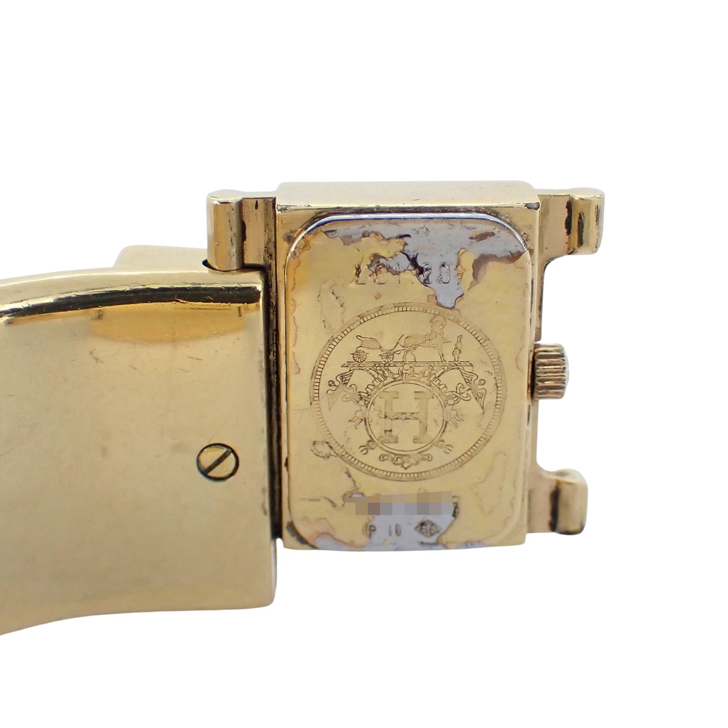 HERMES エルメス ロケ バングル ウォッチ LO1.201 七宝焼き レディース 腕時計