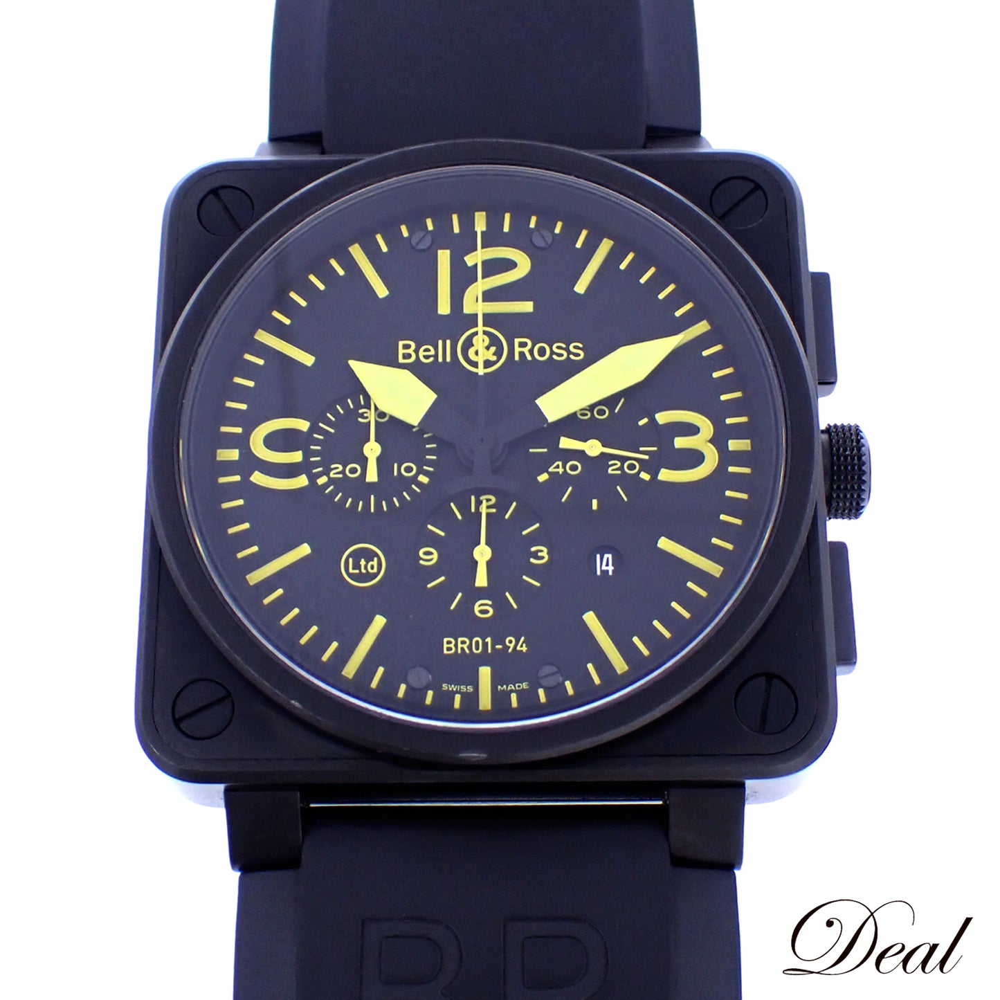 500本限定 Bell＆Ross ベル＆ロス BR01-94 クロノグラフ BR01-94-SYlw メンズ 腕時計