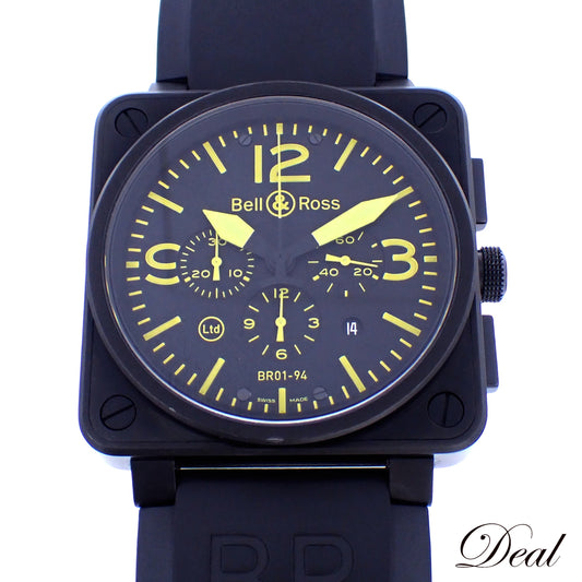 500本限定 Bell＆Ross ベル＆ロス BR01-94 クロノグラフ BR01-94-SYlw メンズ 腕時計