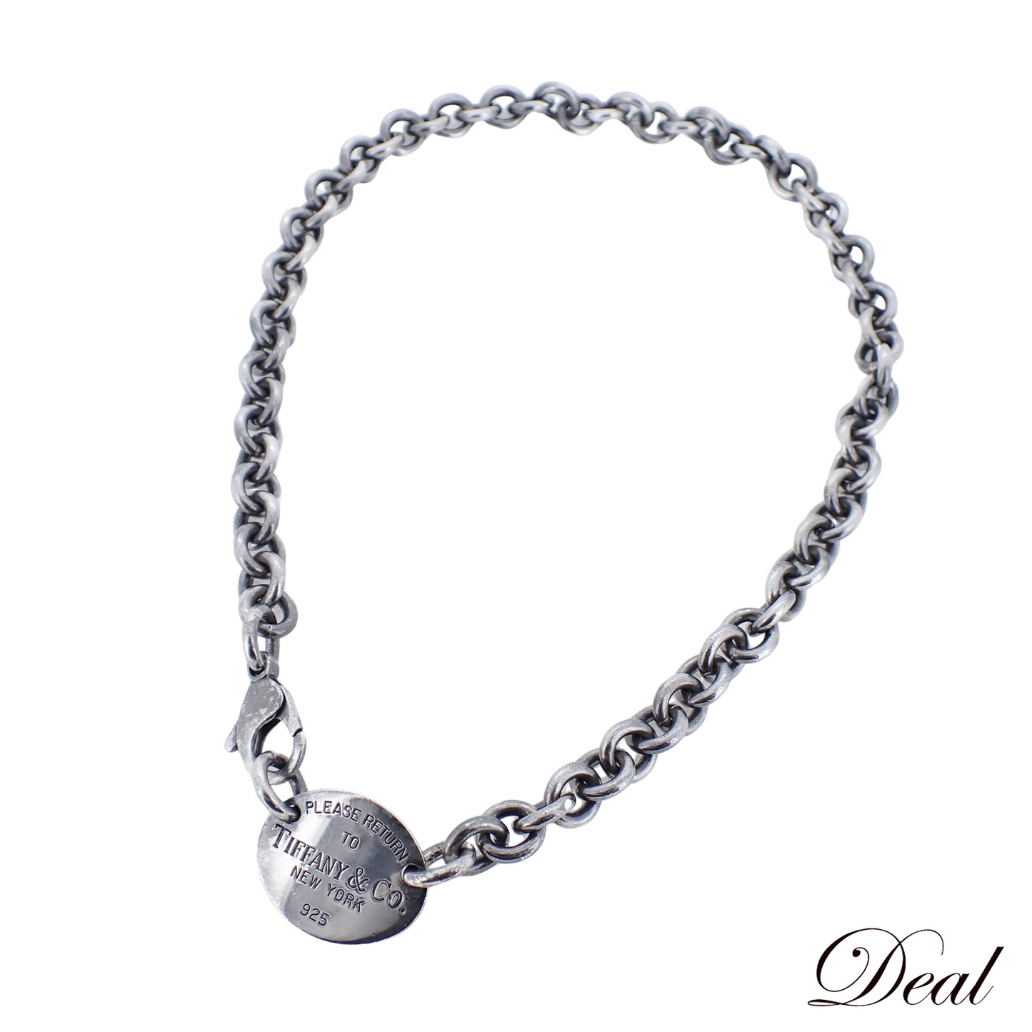 TIFFANY&Co. ティファニー リターン トゥ オーバル タグ Sv925 チェーン チョーカー レディース ネックレス