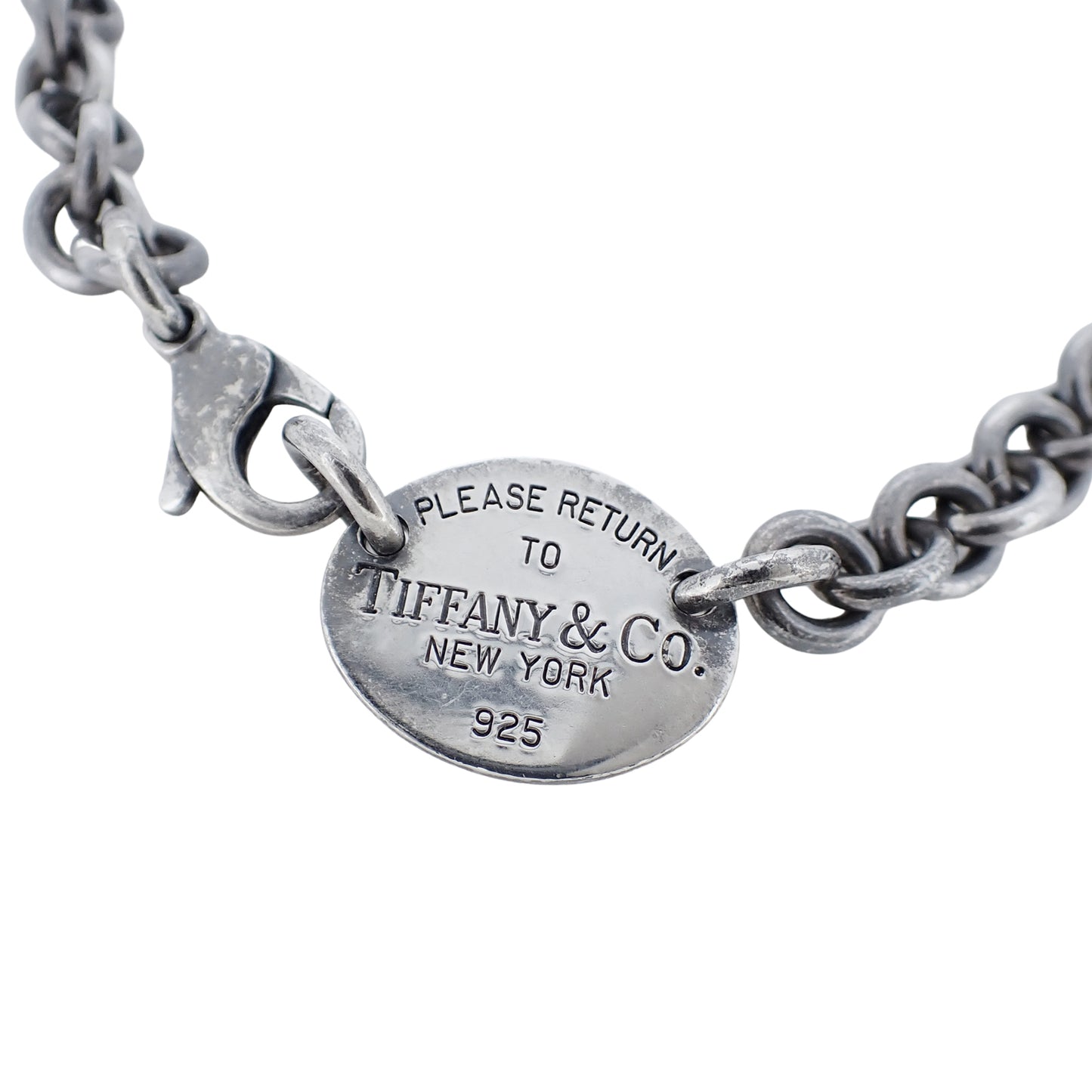 TIFFANY&Co. ティファニー リターン トゥ オーバル タグ Sv925 チェーン チョーカー レディース ネックレス
