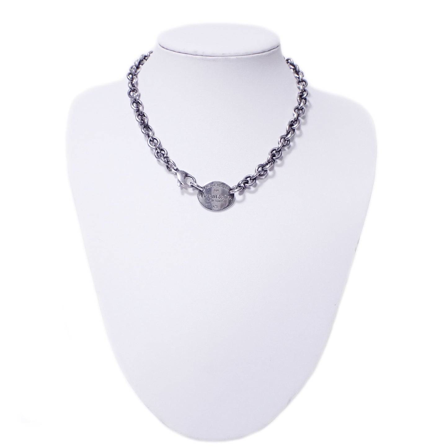 TIFFANY&Co. ティファニー リターン トゥ オーバル タグ Sv925 チェーン チョーカー レディース ネックレス