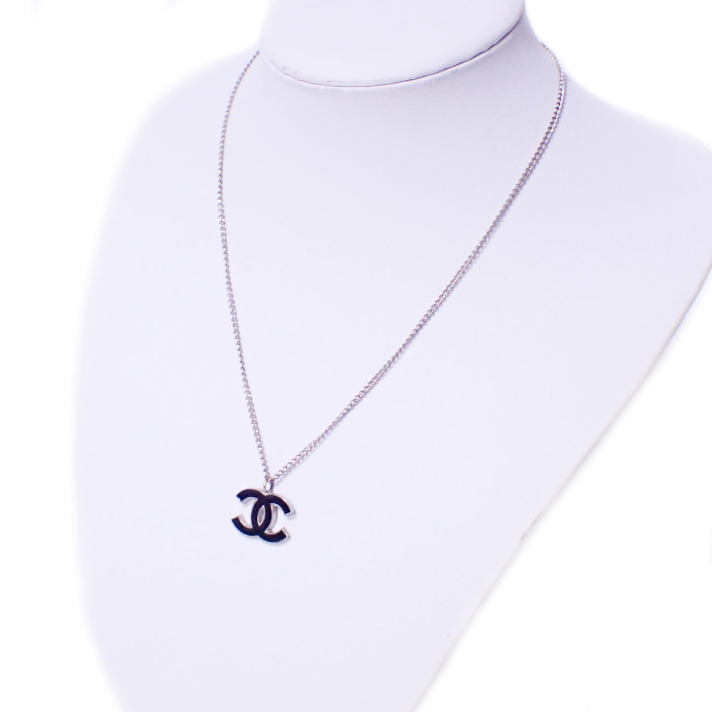 CHANEL シャネル ココマーク ブラック×シルバー ブラック レディース ネックレス