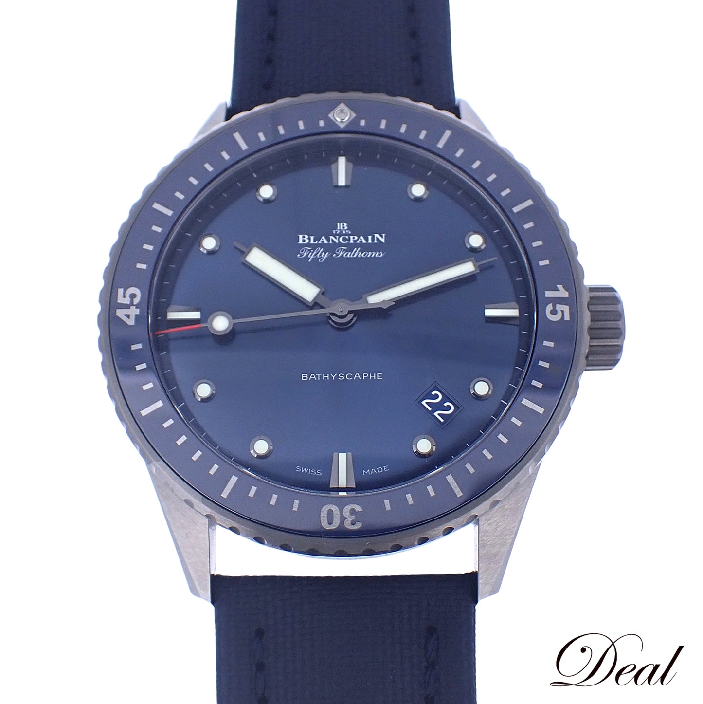 美品 Blancpain ブランパン フィフティファゾムス バチスカーフ 5000-0240-O52A メンズ 腕時計