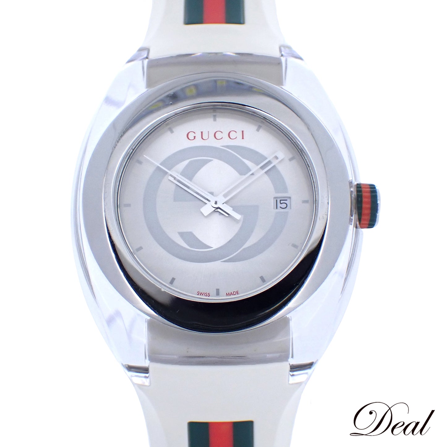 ジャンク品 GUCCI グッチ シンク 137.1 シルバー メンズ 腕時計