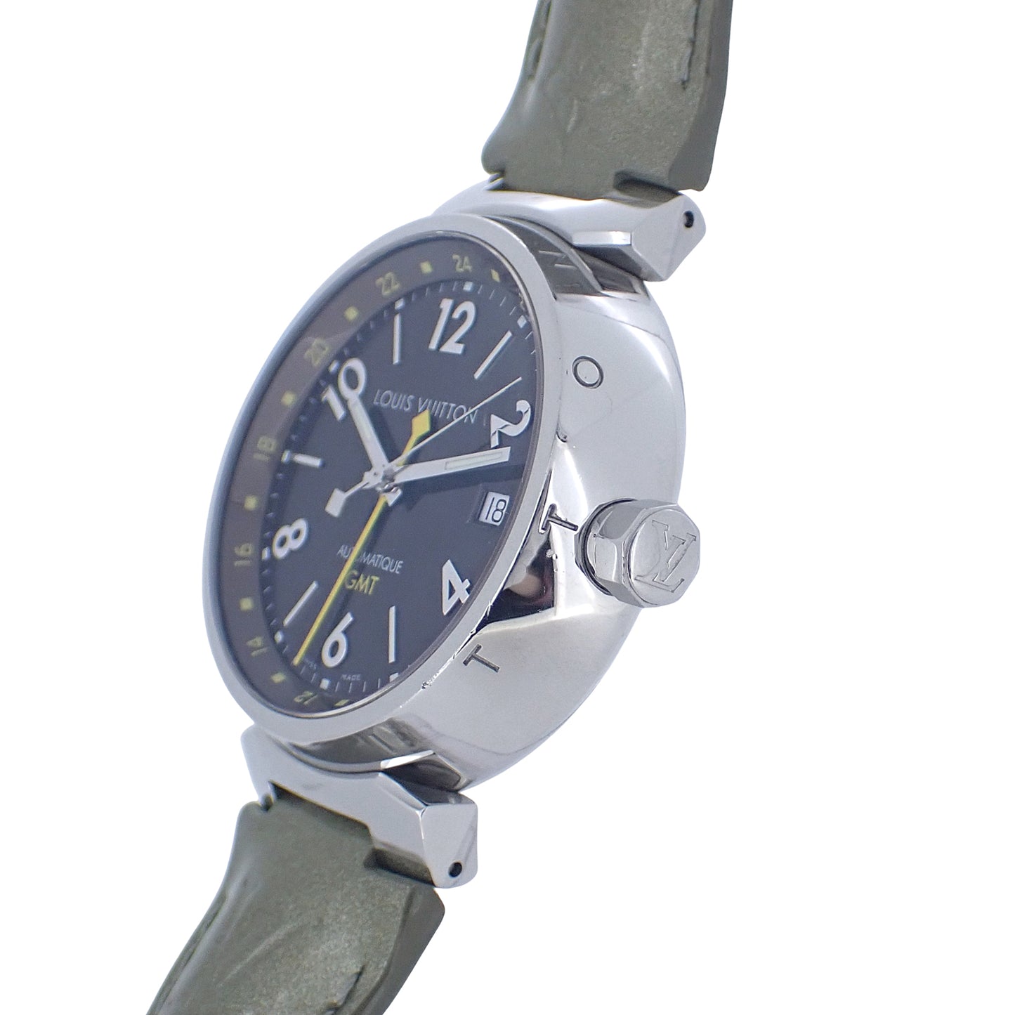 LOUIS VUITTON ルイ・ヴィトン タンブール GMT Q1131 メンズ 腕時計
LV