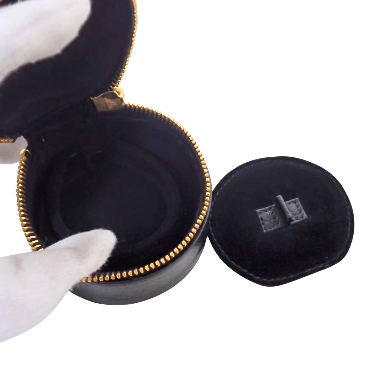 CHANEL シャネル ジュエリーケース ココマーク キャビアスキン ブラック レディース アクセサリーポーチ