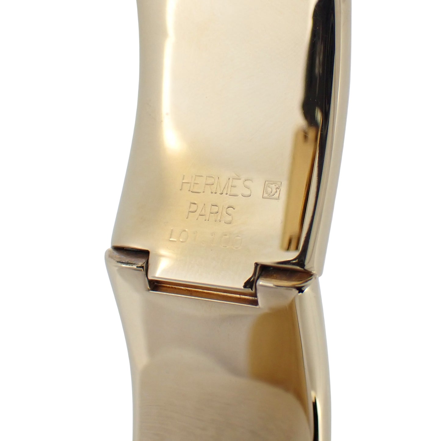 HERMES エルメス ロケ バングル ウォッチ LO1.201 七宝焼き レッド レディース 腕時計