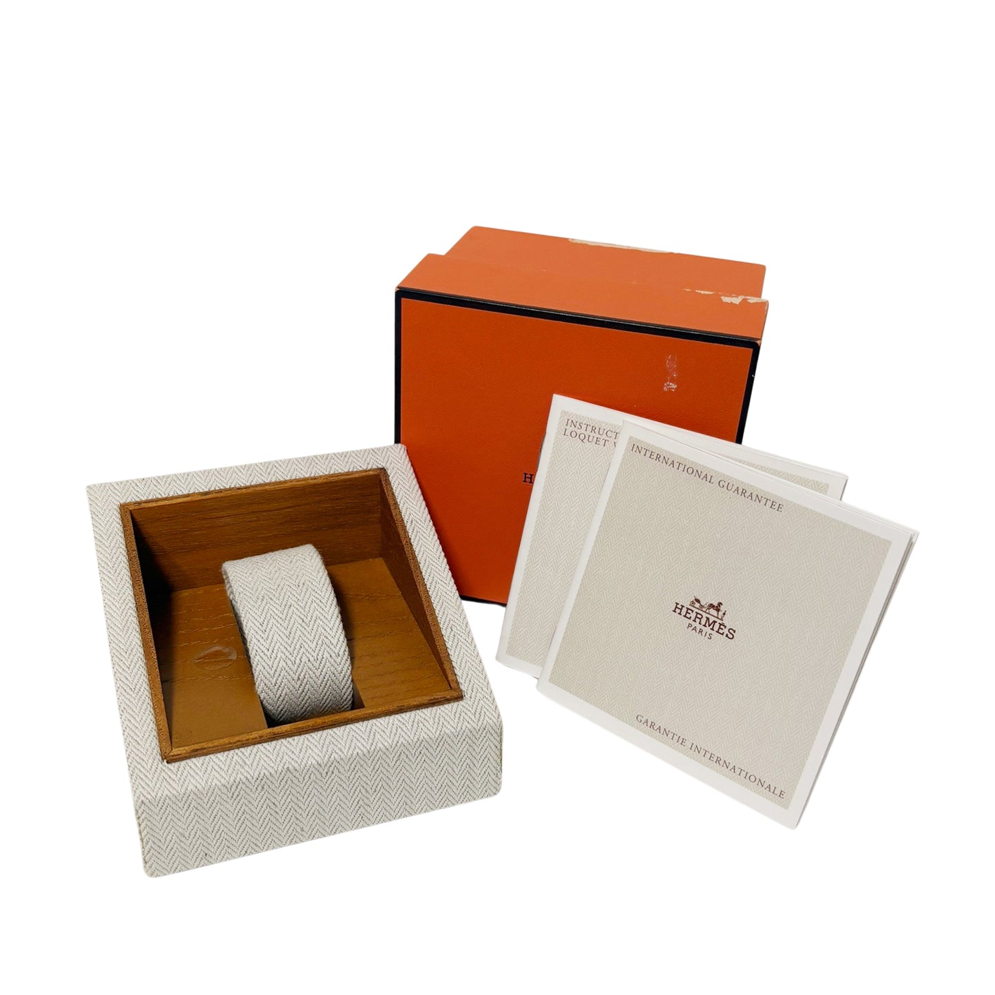 HERMES エルメス ロケ バングル ウォッチ LO1.201 七宝焼き レッド レディース 腕時計