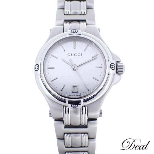 GUCCI グッチ ラウンド ウォッチ 9040L シルバー クォーツ レディース 腕時計