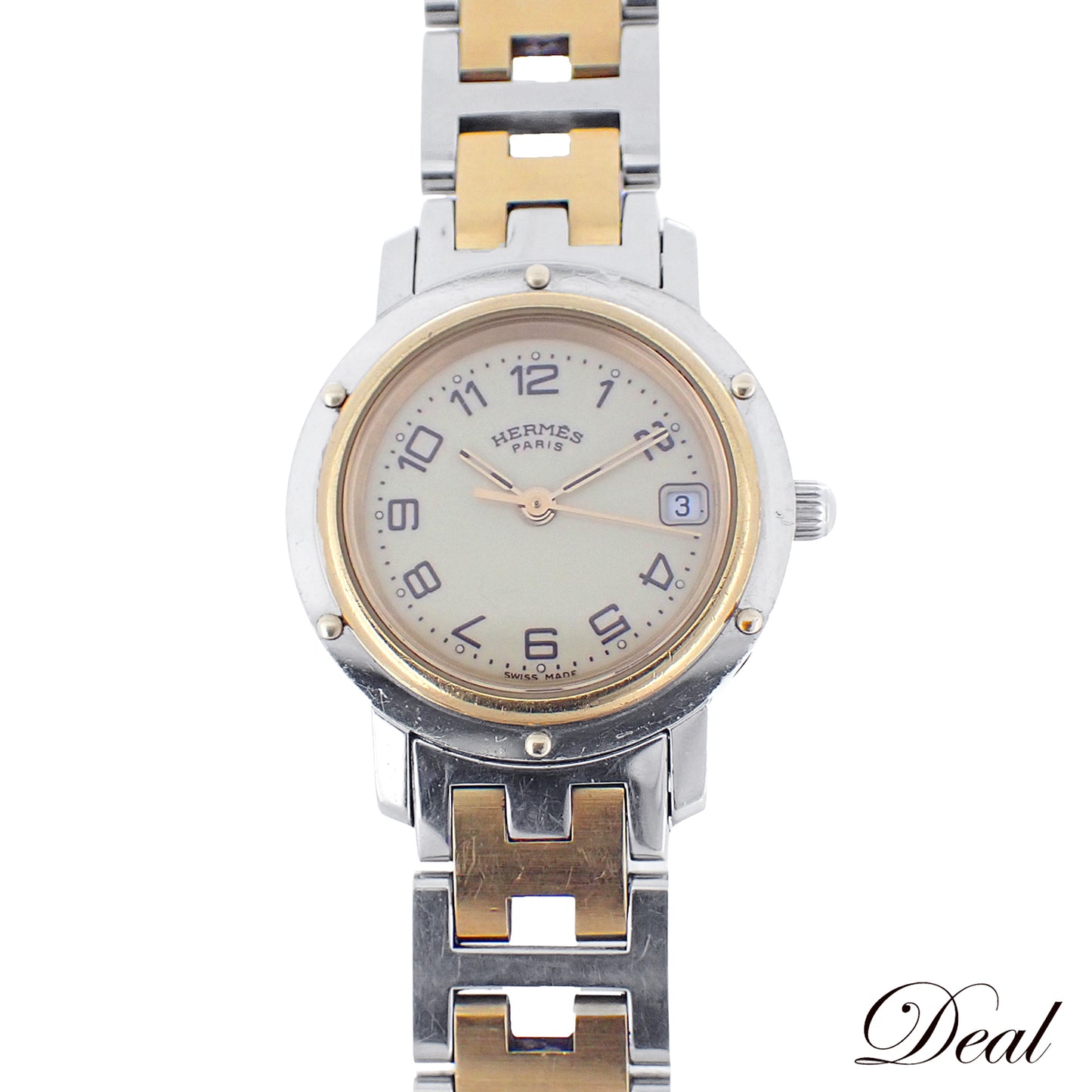 HERMES エルメス クリッパー CL4.220 レディース 腕時計