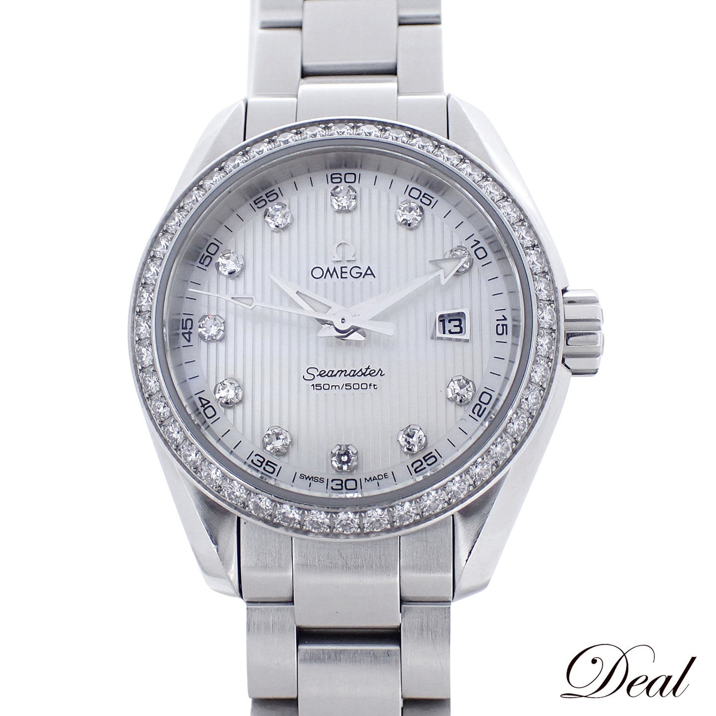 ベゼルダイヤ OMEGA オメガ シーマスター アクアテラ 11PD 231.15.30.61.55.001 レディース 腕時計