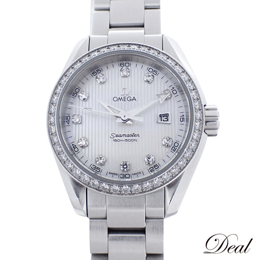 ベゼルダイヤ OMEGA オメガ シーマスター アクアテラ 11PD 231.15.30.61.55.001 レディース 腕時計