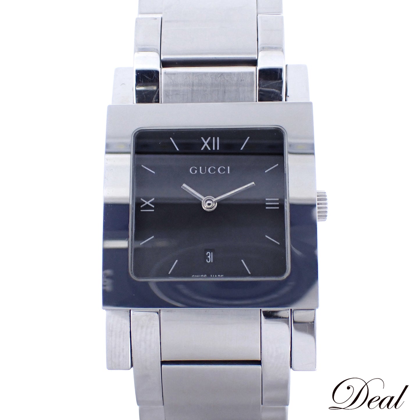 GUCCI グッチ スクエア フェイス 7900M.1 ブラック クォーツ メンズ 腕時計